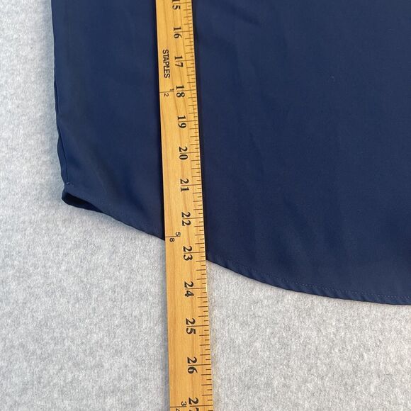 Disney Collection By LC Lauren Conrad Blouse Women Medium Minnie Mouse Polka Dot - Picture 12 of 13